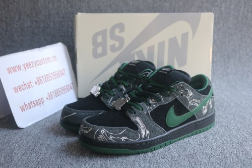 Authentic There Skateboard X Nike Dunk SB Low