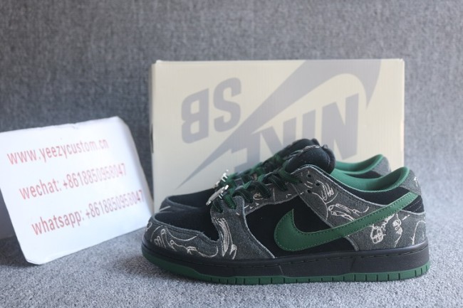 Authentic There Skateboard X Nike Dunk SB Low