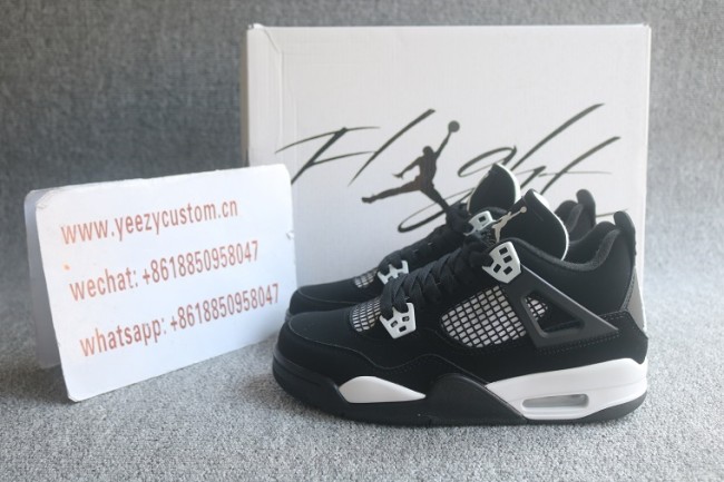 Authentic Air Jordan 4 White Thunder GS