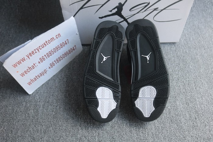 Authentic Air Jordan 4 White Thunder GS