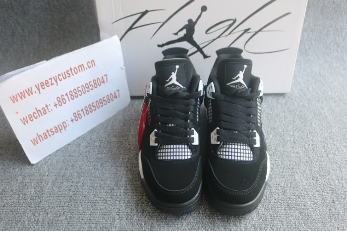 Authentic Air Jordan 4 White Thunder GS