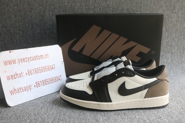 Authentic Air Jordan 1 Low Top Mocha 