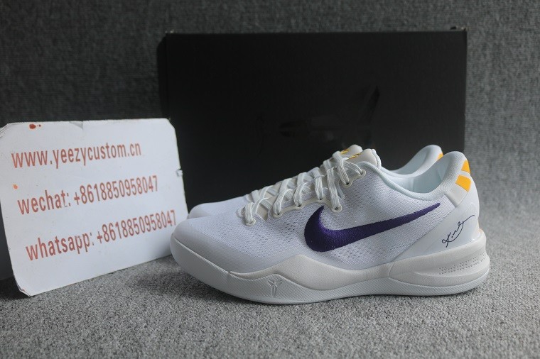 Authentic Kobe 8 Protro Lakers Home
