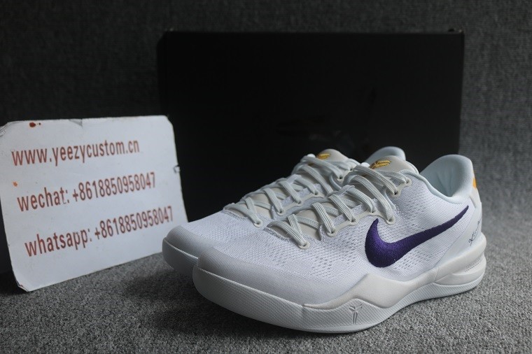 Authentic Kobe 8 Protro Lakers Home