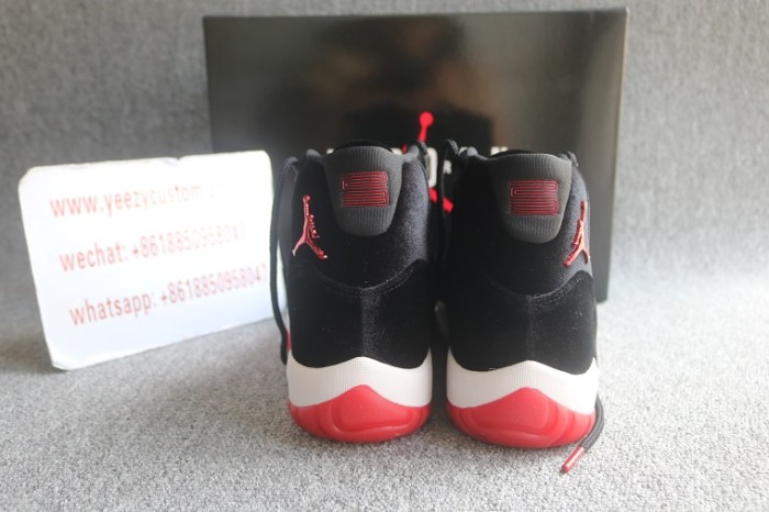 Authentic Air Jordan 11 Retro Bred Velvet 