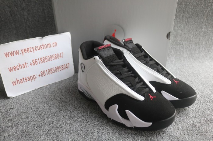 Authentic Air Jordan 14 Black Toe 2024 