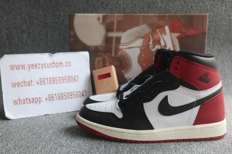 Authentic Air Jordan 1 Black Toe Reimagined 