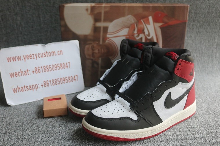 Authentic Air Jordan 1 Black Toe Reimagined 