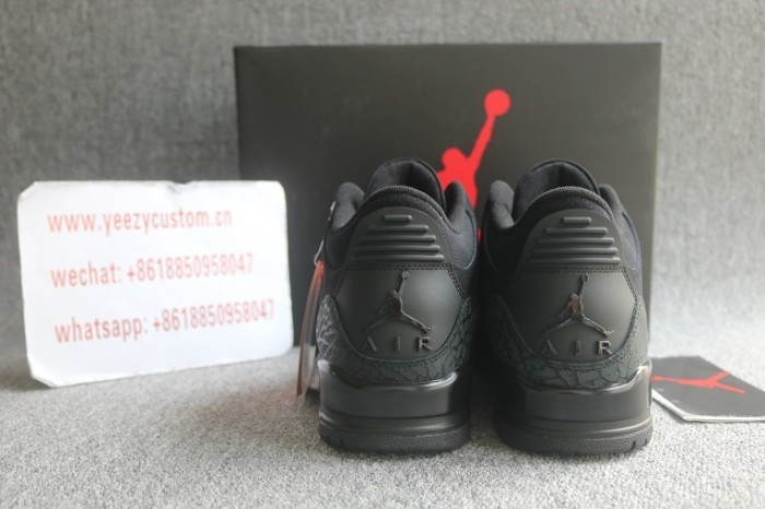 Authentic Air Jordan 3 Black Cat