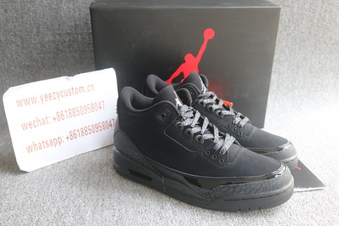Authentic Air Jordan 3 Black Cat