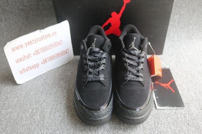 Authentic Air Jordan 3 Black Cat
