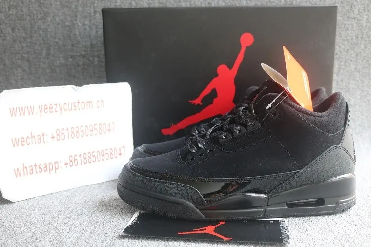 Authentic Air Jordan 3 Black Cat