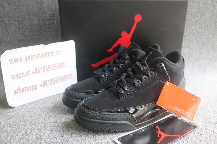 Authentic Air Jordan 3 Black Cat