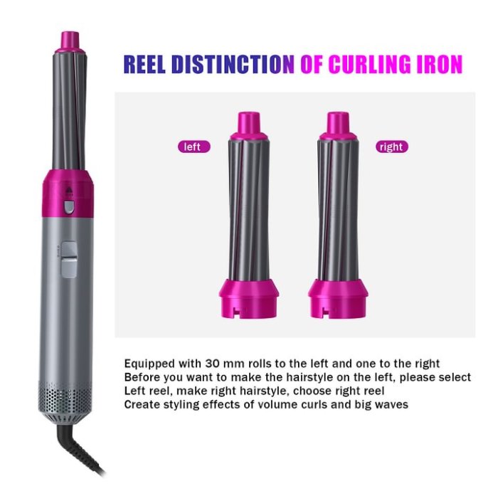 Hot Sale 5 in 1 Hot Air Comb Hair Dryer