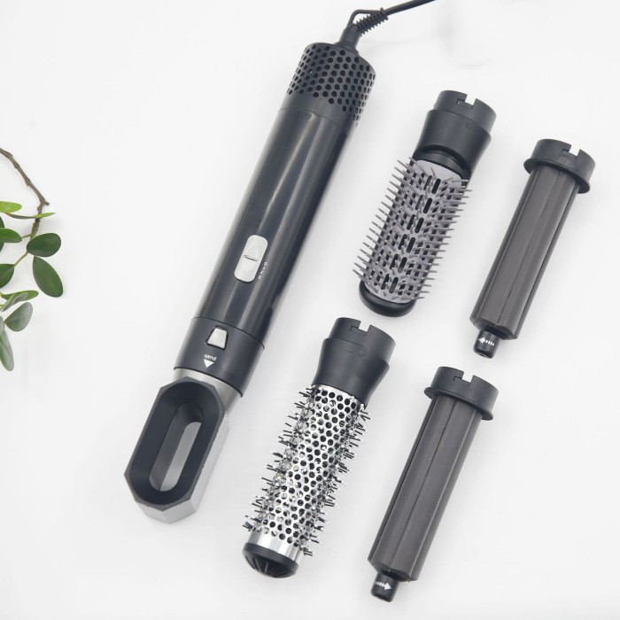 ファイブインワン！ヘアドライヤー ストレートヘアコーム 巻き毛の櫛 カーリングチューブx2！期間限定50%オフ！送料無料！！！