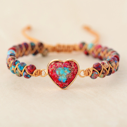 PASSIONATE HEART JASPER BRACELET