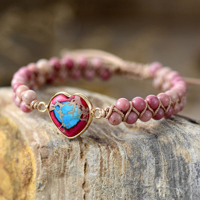 PASSIONATE HEART JASPER BRACELET