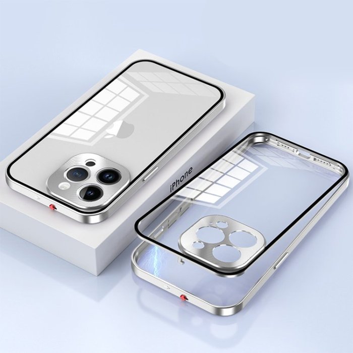 iPhone Metal Frame Buckle Phone Case