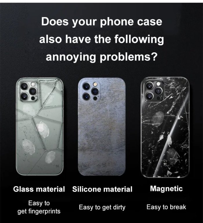 iPhone Metal Frame Buckle Phone Case