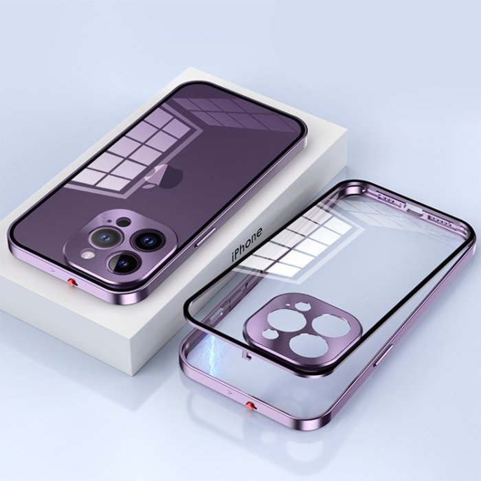 iPhone Metal Frame Buckle Phone Case