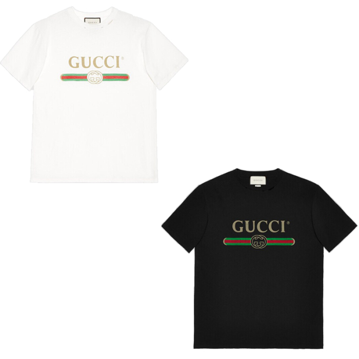 Gucci標識印花超大造型T卹