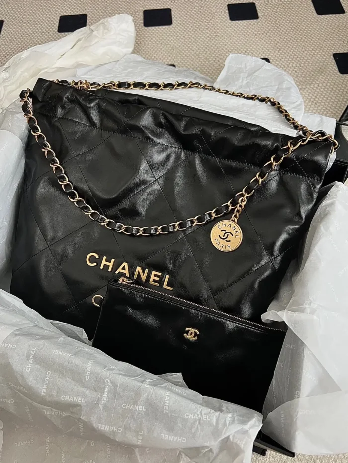CHANEL 22 Bag系列牛皮鏈條包流浪包肩斜背包