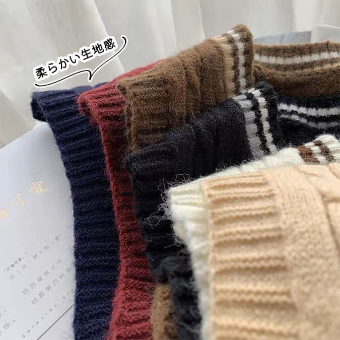 楽天市場の売れ筋 スクールやオフィスで大活躍のニットベスト 着心地抜群  学生服 学生 コスプレ JK 女子高生 中学生