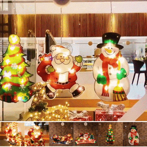 吸盤式クリスマス飾りLEDライト【聖誕裝飾】【順豐送貨】