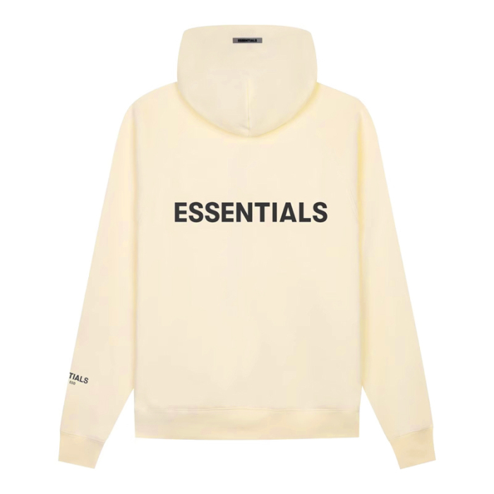 Fear of God Essentials FW23 Collection Silicon Logo Full Zip Up Hoodie Loose Fit Official Genuine  Same style for men and women