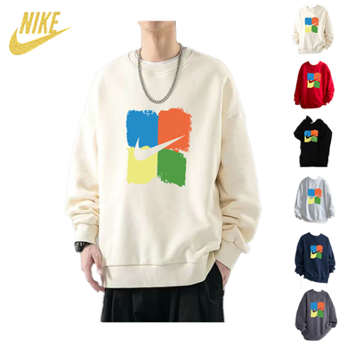 NIKE Autumn/Winter French Terry Round Neck Sweater
