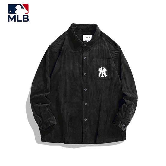 MLB Autumn New Corduroy Long sleeved Shirt