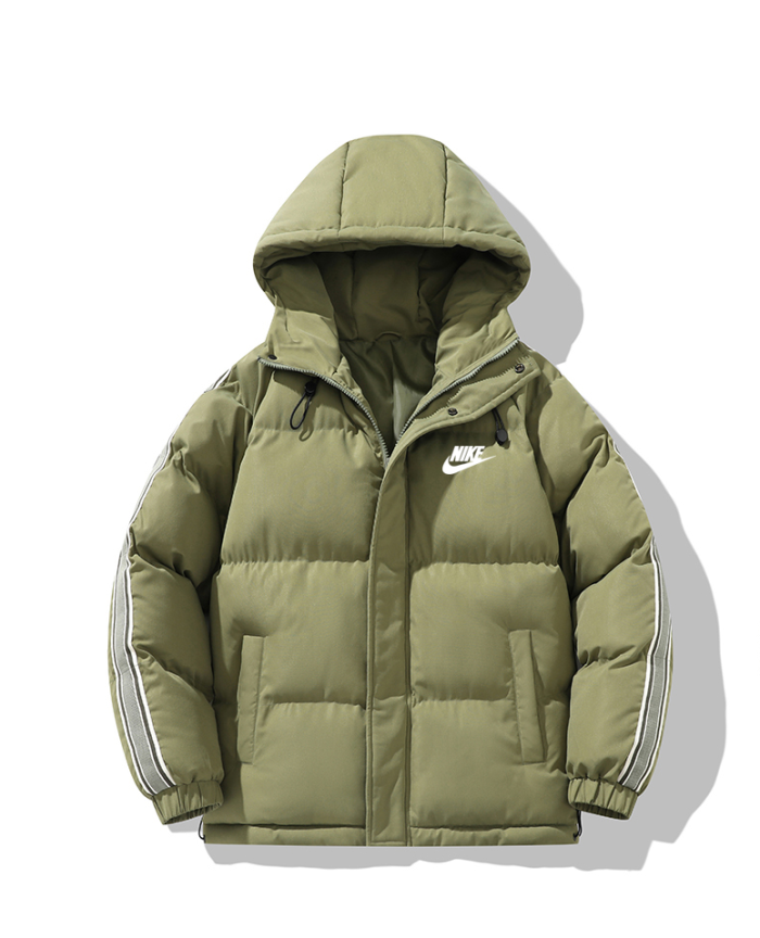 NIKE Winter New Retro Weaving Flower Hat Down Cotton Coat