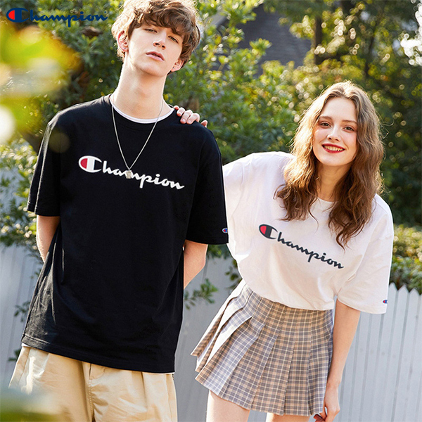 Champion classic knit graphic T-shirt 刺繡款