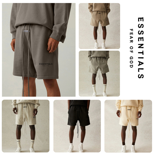 【Official product】Fear of God Essentials American Retro High Street Loose Shorts