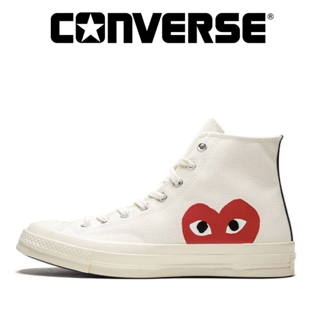 CONVERSE × PLAY CDG Chunk 70 high-top sneakers