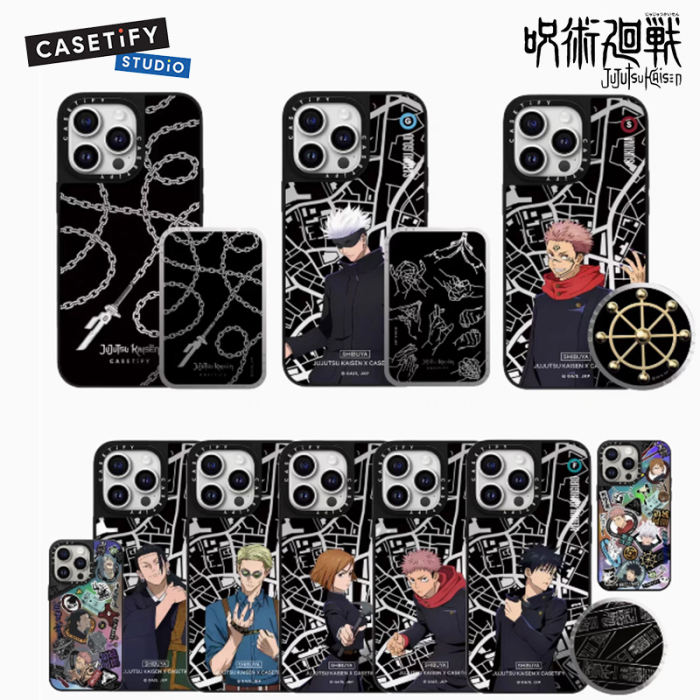 Jujutsu Kaisen x CASETiFY collaboration Gojo Satoru character for iPhone 15/14/13/12/Pro/Max phone case