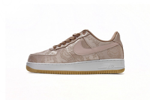 CLOT x Nike Air Force 1 Low Premium Rose Gold Silk CJ5290-600