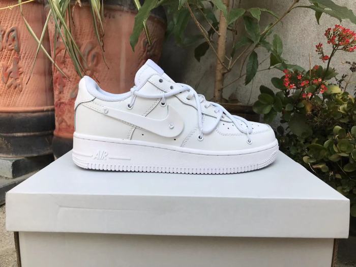 Nike Air Force White Double Hook Double Lace (-103) Men's and Women's Sizes 36-45