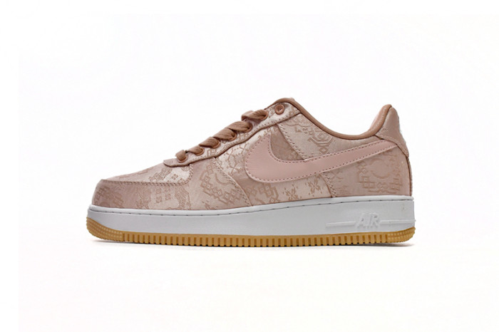 CLOT x Nike Air Force 1 Low Premium Rose Gold Silk CJ5290-600