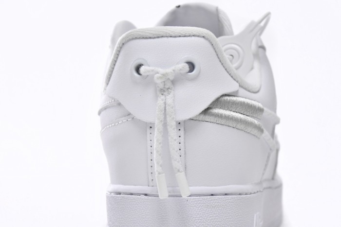 Silver Nike Air Force One Shoes DH4408-101