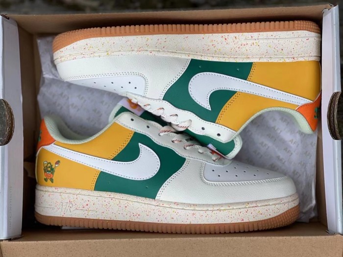 Nike Air Force 1 Low (GS)  Fruit Juice  beige green juice