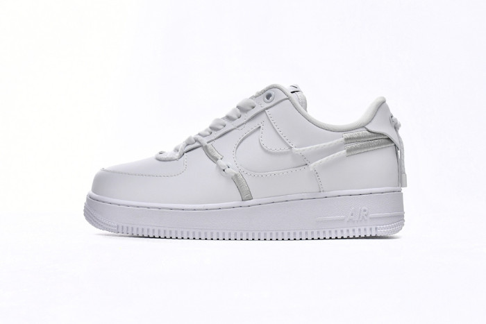 Silver Nike Air Force One Shoes DH4408-101