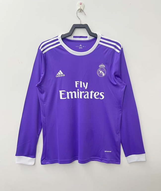 Real Madrid 2016/2017 away retro shirt long-sleeve Ronaldo