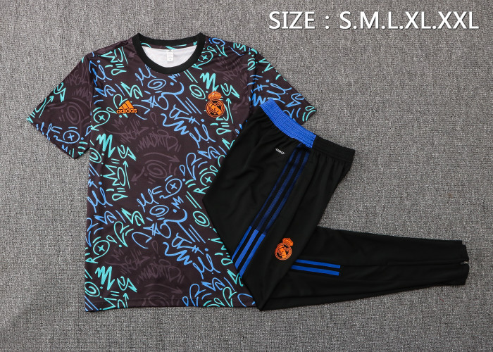 Real Madrid 2022/2023 short sleeve tracksuit camouflage