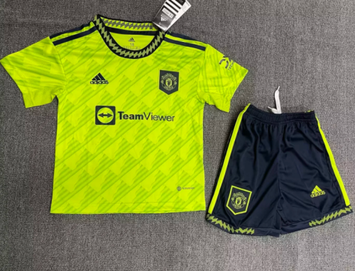 Machester 2022/2023 third full set kit (Adult and Kids)