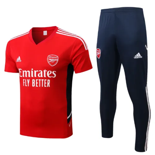 Arsenal 2022/2023 short sleeve tracksuit red