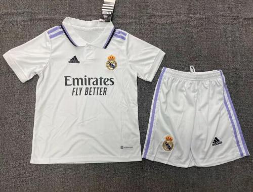 Real Madrid 2022/2023 home full set kit (Adult and Kids)