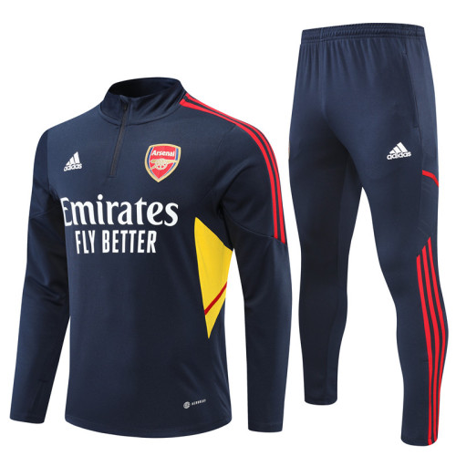 Arsenal 2022/2023 1/4 zipper tracksuit Royal blue