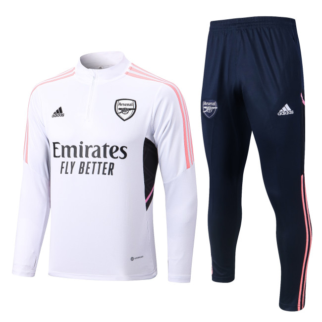 Arsenal 2022/2023 1/4 zipper tracksuit Royal white