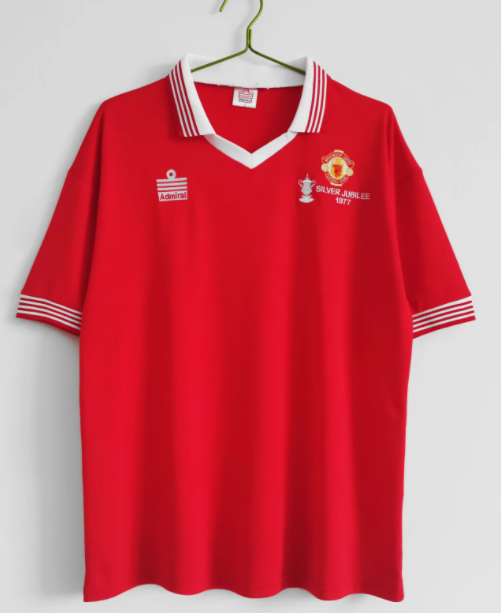 Machester United 1977 home retro shirt